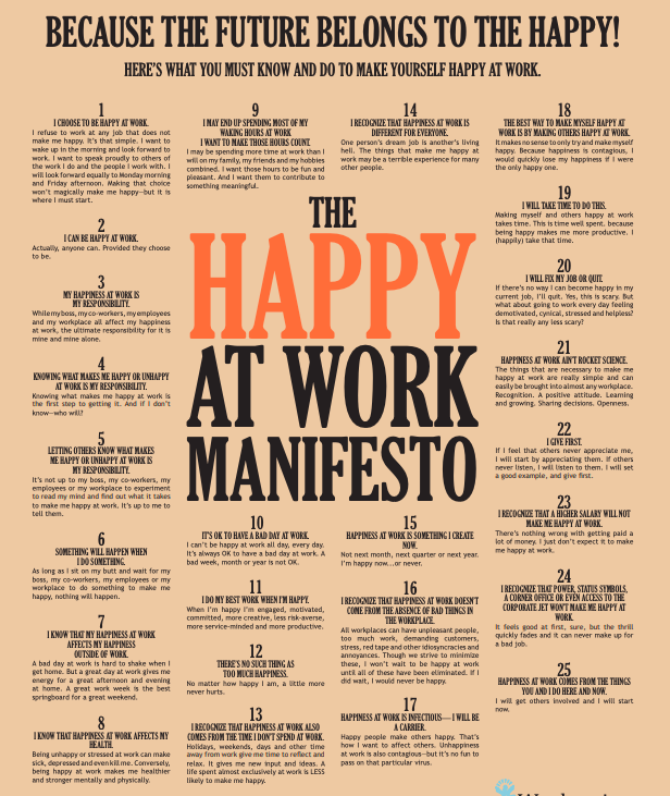 Happiness at work manifesto