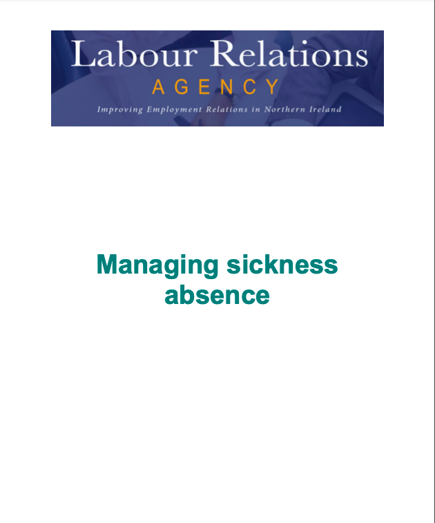 Managing sickness absence 