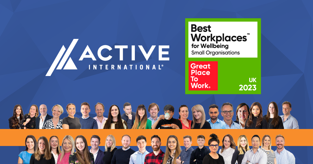 Active International named one of UK’s Best Workplaces™ for Wellbeing