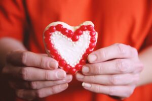 Heart shaped cookie