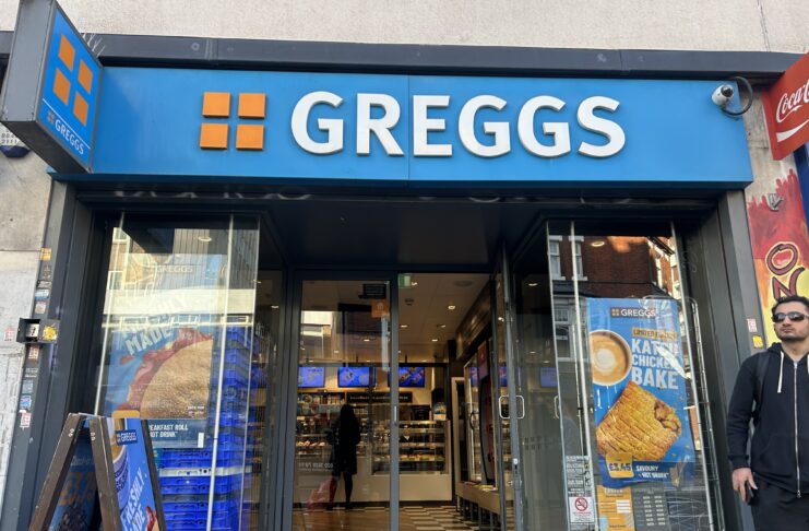 A Greggs shop in London.