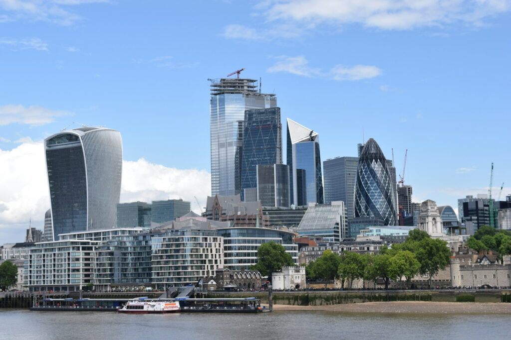 London skyscrapers.